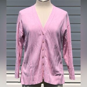 Talbots Size Large Petite Pink Cardigan